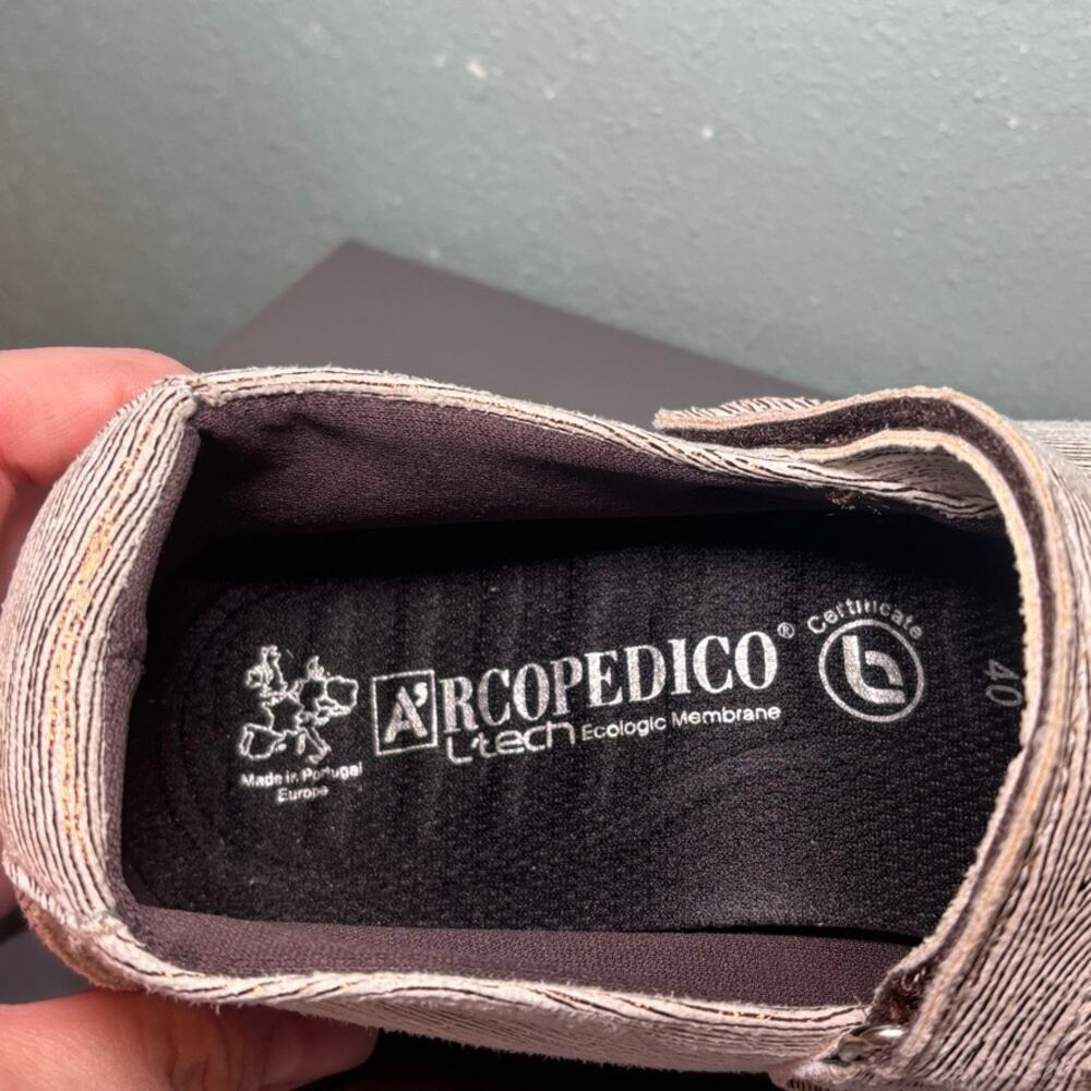 Arcopedico LTech Womens Size 40 US 9.5 Metallic Bronze Mary Jane Comfort Flats - Picture 7 of 8